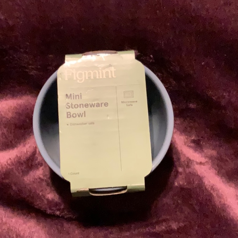 Figmint Mini Stoneware Bowl Blue